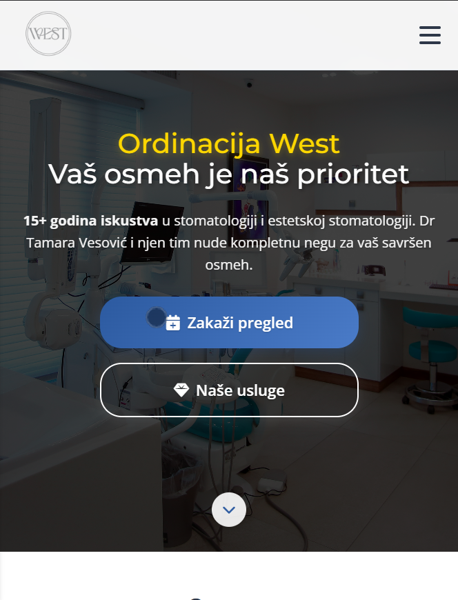 WEST Ordinacija sajt preview